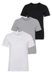T-Shirt (3er-Pack) Atmungsaktives Baumwollmaterial fr angenehmes Hautgefhl