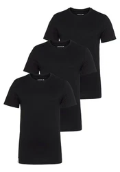 Lacoste T-Shirt Essentials Rundhals 3er Pack Schwarz/Dunkelblau