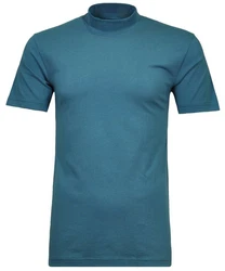 RAGMAN Stehkragenshirt Türkis/Blau