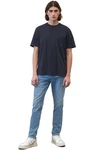 Marc O'Polo DENIM T-Shirt mit Brusttasche Blau/Hellblau/Dunkelblau/Lila