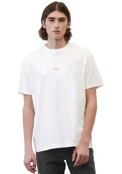 Marc O'Polo DENIM T-Shirt mit Labeling vorne mittig Weiß/Creme/Beige