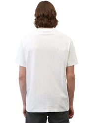 Marc O'Polo DENIM T-Shirt mit Labeling vorne mittig Weiß/Creme/Beige