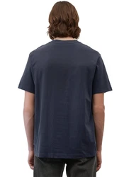 Marc O'Polo DENIM T-Shirt mit Labeling vorne mittig Dunkelblau/Blau/Grau/Grün
