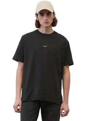 Marc O'Polo DENIM T-Shirt mit Labeling vorne mittig Schwarz/Grün/Dunkelgrau