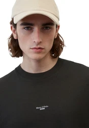 Marc O'Polo DENIM T-Shirt mit Labeling vorne mittig Schwarz/Grün/Dunkelgrau