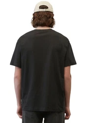 Marc O'Polo DENIM T-Shirt mit Labeling vorne mittig Schwarz/Grün/Dunkelgrau