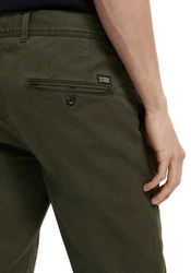 Scotch & Soda Chinohose STUART Regular Slim Fit Khaki/Dunkelgrün