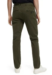 Scotch & Soda Chinohose STUART Regular Slim Fit Khaki/Dunkelgrün