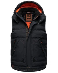 Stone Harbour Steppweste Egoor Sportliche Outdoorweste Schwarz/Rot