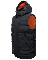 Stone Harbour Steppweste Egoor Sportliche Outdoorweste Schwarz/Rot