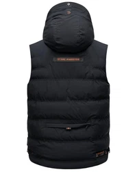Stone Harbour Steppweste Egoor Sportliche Outdoorweste Schwarz/Rot