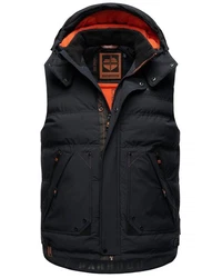 Stone Harbour Steppweste Egoor Sportliche Outdoorweste Schwarz/Rot