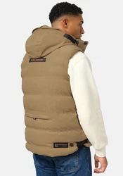 Stone Harbour Steppweste Egoor Sportliche Outdoorweste Beige/Braun/Khaki