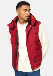 Stone Harbour Steppweste Egoor Sportliche Outdoorweste Rot