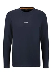 BOSS Shirt 'Chark' Dunkelblau/Braun