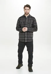 WHISTLER Fleeceshirt Dewey Rot/Grau/Hellblau/Schwarz/Braun/Gelb