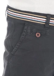 riverso Herren Chino Shorts RIVKlaas Regular Fit Gürtel Bermuda Kurze Hose (19400) Grau/Dunkelblau/Dunkelgrau/Rot/Beige