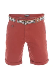 Chinoshorts Herren Shorts RIVKlaas Regular Fit Bermudashorts mit Grtel