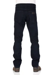 Wrangler Straight-Jeans Greensboro Dunkelblau/Blau/Lila