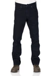Wrangler Straight-Jeans Greensboro Dunkelblau/Blau/Lila