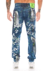 Cipo & Baxx Slim-fit-Jeans Herren Jeans Hose neongrün