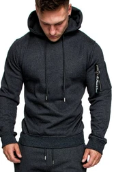 Amaci&Sons Herren Cargo-Style Pullover Sweatshirt Hoodie Sweater Camouflage 4003 Dunkelgrau/Dunkelblau/Grau
