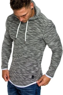 Amaci&Sons Kapuzenpullover LEXINGTON Hellgrau/Grau/Dunkelgrau