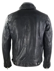 RICANO Lederjacke Kai Schwarz/Bordeaux/Dunkelrot/Dunkelbraun/Lila/Grau/Dunkelgrau
