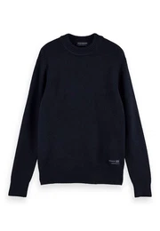Sweater Herren Pullover SOFT KNIT CREWNECK PULL 165805 Night 0002 Dunkelblau