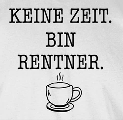 Shirtracer Tanktop Keine Zeit - Bin Rentner - Kaffee Schwarz