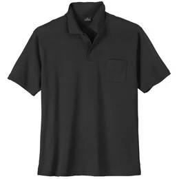 Poloshirt Groe Gren Herren Poloshirt schwarz Softknit
