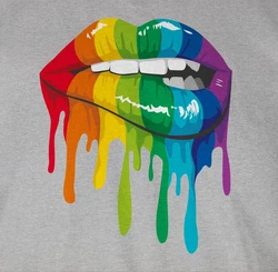 Shirtracer Tanktop Lippen LGBT & LGBTQ LGBT Kleidung Mischfarben/Grau/Hellgrau