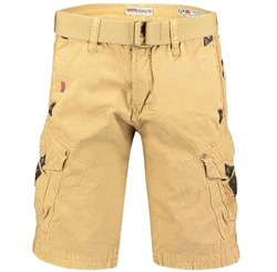 Geographical Norway Cargoshorts Kurze Outdoorhose Basic Herrenshorts mit Gürtel 