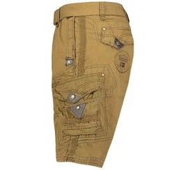 Geographical Norway Cargoshorts Kurze Outdoorhose Basic Herrenshorts mit Gürtel 