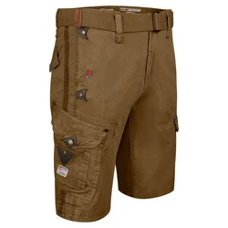 Geographical Norway Cargoshorts Kurze Outdoorhose Basic Herrenshorts mit Gürtel 