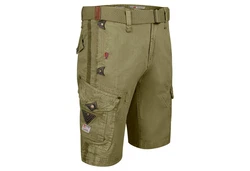 Geographical Norway Cargoshorts Kurze Outdoorhose Basic Herrenshorts mit Gürtel 
