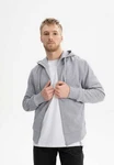 MELA Hoodie Hoodiejacke Reißverschluss DEVADAS Hellgrau/Grau/Hellblau/Dunkelgrau