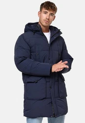 Indicode Winterjacke Dexter Dunkelblau/Blau/Hellblau