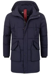 Indicode Winterjacke Dexter Dunkelblau/Blau/Hellblau