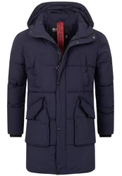 Indicode Winterjacke Dexter Dunkelblau/Blau/Hellblau