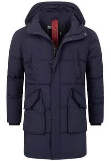 Indicode Winterjacke Dexter Dunkelblau/Blau/Hellblau