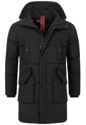 Indicode Winterjacke Dexter Schwarz
