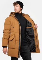 Indicode Winterjacke Dexter Beige/Braun