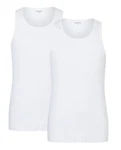 Camano Tanktop Doppelpack Herren Weiß/Creme