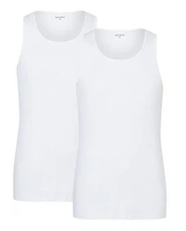 Tanktop Doppelpack Herren Tank Tops (2-tlg) Feinripp Qualitt
