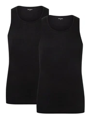 Camano Tanktop Doppelpack Herren Schwarz/Dunkelgrau
