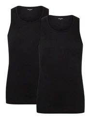 Camano Tanktop Doppelpack Herren Schwarz/Dunkelgrau