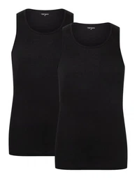 Tanktop Doppelpack Herren Tank Tops (2-tlg) Feinripp Qualitt