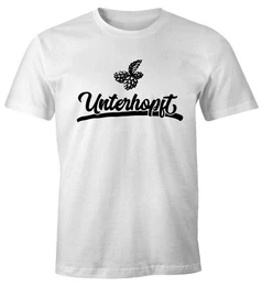 Print-Shirt Herren Party T-Shirt Unterhopft Bier Fun-Shirt mit Print