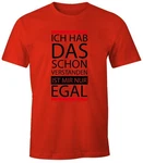 MoonWorks Print-Shirt Herren T-Shirt Rot/Grau MoonWorks Print-Shirt Herren T-Shirt Rot/Grau